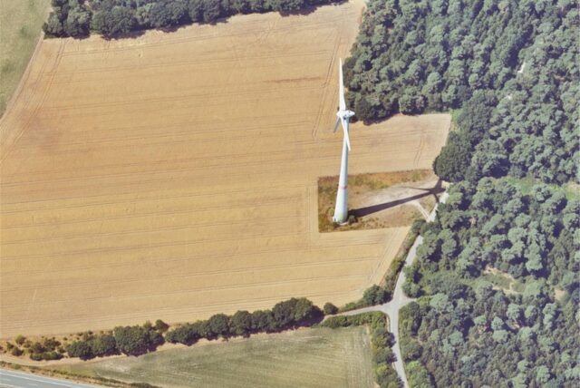 Das Windrad an der Brahmskuhle.