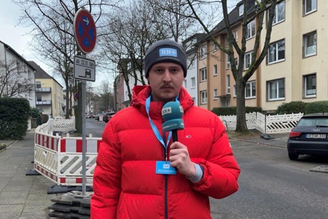 Unser Reporter Tim Hübbertz berichtet von der Straßensperrung im Dortmunder Kaiserviertel.