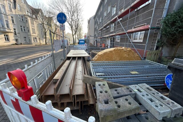 Baustelle an der Halterner Straße 43a in Recklinghausen