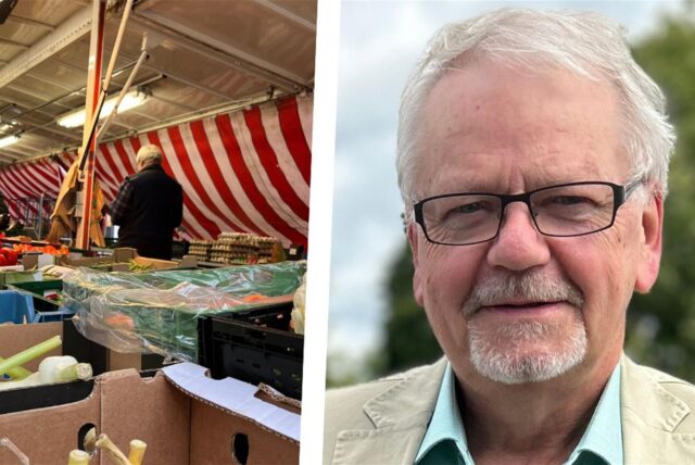 Montage Marktstabd und Friedhelm Fragemann