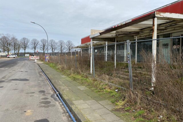 Brachfläche und Bauruinen am Hoppenwall in Herten-Bertlich