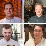 Dortmunder Köche in einer Montage: Michael Dyllong, Sebastian Felsing, Nikolas Köster und Kerstin Scheufen-Hanke.