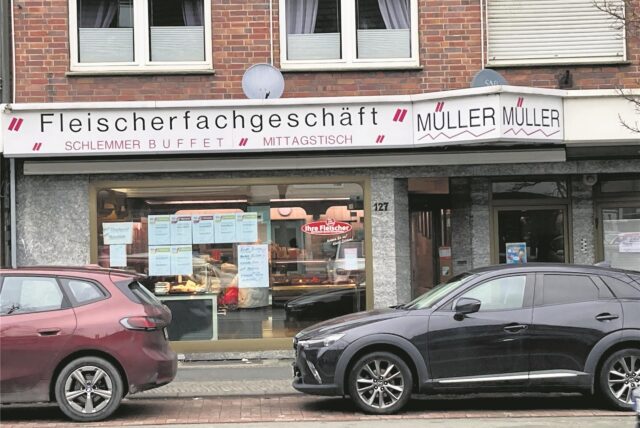 Die Metzgerei Müller an der Dortmunder Straße in Waltrop.