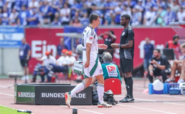 Im Hinspiel in Nürnberg musste Ron Schallenberg nach einer Fehlentscheidung frühzeitig vom Platz.