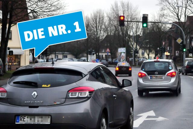 Am Lipptor installierte das Landesstraßenbauamt Bochum die erste Ampel Halterns.