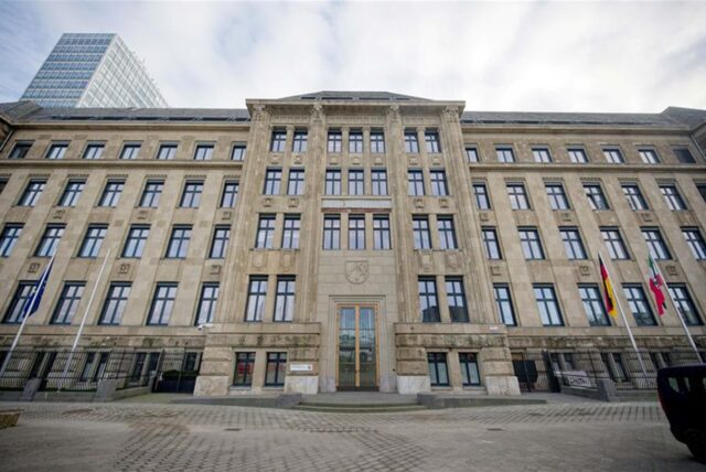 Das Gebäude der Staatskanzlei von Nordrhein-Westfalen.