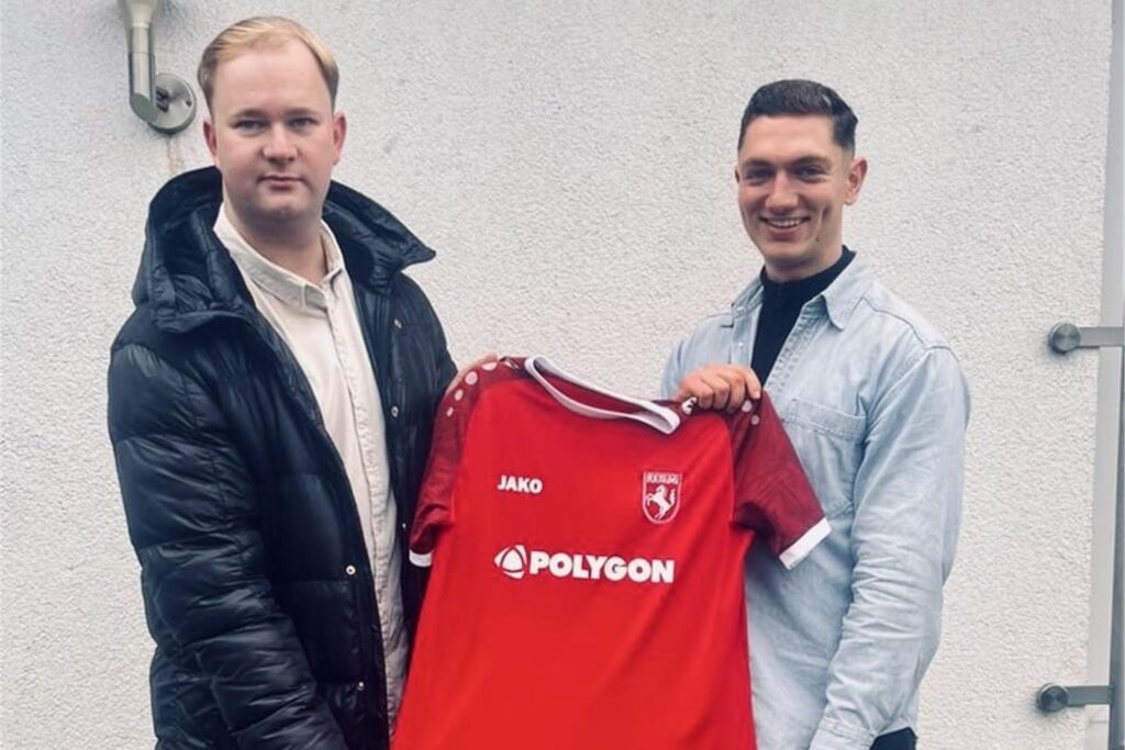Lars Rohwer und Daniel Schürmann von der Hammer SpVg blicken in die Kamera. Lars Rohwer und Daniel Schürmann von der Hammer SpVg blicken in die Kamera.