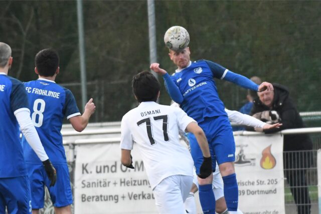 Der Frohlinde (blaue Trikots) traf am Wochenende (26. Januar) auf den ETuS Haltern.