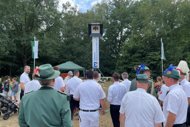 Schützen an der Vogelstange
