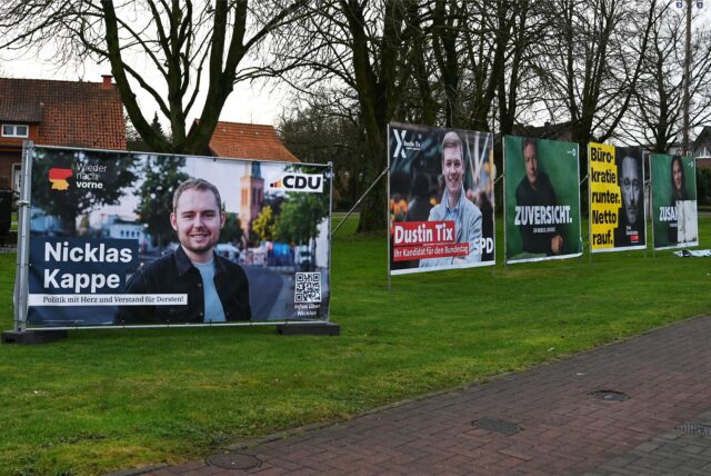 Wahlplakate in Dorsten