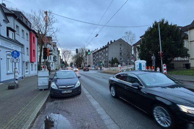 Baustelleneinrichtung an der Halterner Straße in Recklinghausen