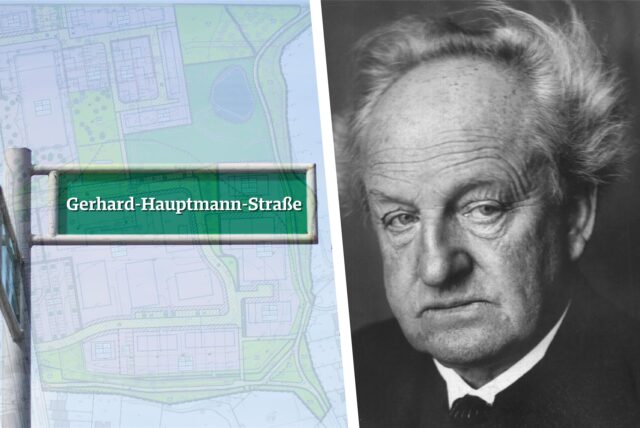 Eine Straße im geplanten neuen Baugebiet auf dem Gelände der früheren Gerhart-Hauptmann-Realschule soll auf Vorschlag der SPD nach dem Schriftsteller benannt werden.