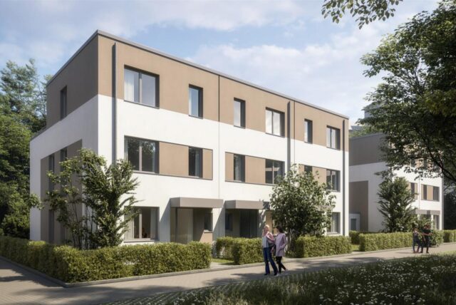 Eine Konzeptstudie von Ten Brinke zeigt die geplanten Eigenheime in Herten-Bertlich.