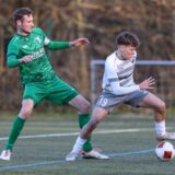 Jaime Borm (r.) und der FC Nordkirchen unterlagen Westfalia Kinderhaus.