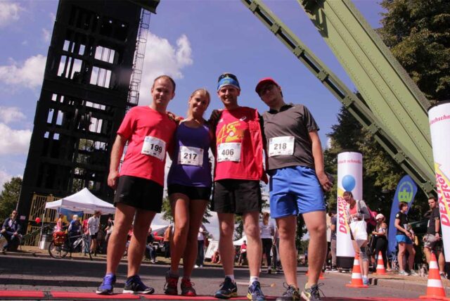 Der 9. Charity-Lauf im Erin-Park im Jahr 2019. Unterm Fördergerüst war richtig viel los.