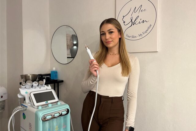 Bei Cremes, Peelings und Seren ist Michelle Mec in ihrem Element. Damit möchte sie sich ein zweites Standbein neben dem Job aufbauen.