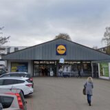 Blick auf den Lidl an der Peterstraße in Bottrop