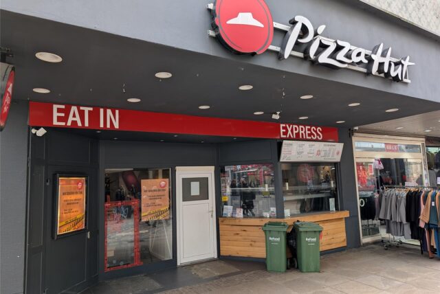 Die Filiale von Pizza Hut auf dem Ostenhellweg ist geschlossen.
