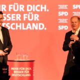 Bundeskanzler Olaf Scholz  zu Gast in der La Victoria Eventhalle in Marl.