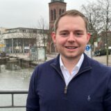 Nicklas Kappe an der Wall- und Grabenanlage in Dorsten
