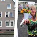 Die Montage zeigt links ein Wohnhaus an der Straße Hillen in Recklinghausen. Dort war am 12. Februar 2025 die Seniorin Rita (rechts) getötet aufgefunden worden.