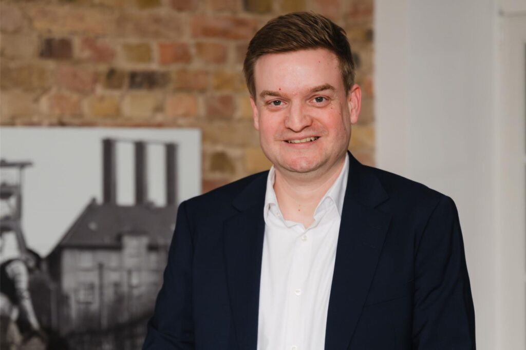 Michael Breilmann von der CDU: Bei der Wahlarena trafen in der Redaktion der Ruhr Nachrichten in Castrop-Rauxel am 6.2.2025 sieben Direktkandidaten zur Bundestagswahl aus dem Wahlkreis 120 Recklinghausen I aufeinander.