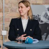 Dr. Anna Rathert lächelte viel in der Wahlarena des Wahlkreises Recklinghausen I.