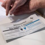 Ein Stimmzettel bei der Briefwahl.