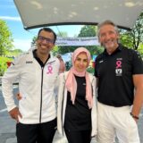 Initiatoren des Brustkrebslaufes: Ali Abdali, Khadijeh Mohri und Andreas Schilasky