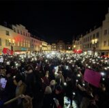 4000 Menschen kamen zur Demo „Wir sind die Brandmauer“ am Freitagnachmittag auf den Marktplatz in Dorsten.