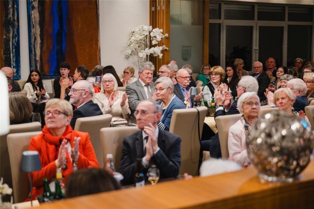 Ein Blick in den Saal: Etwa 150 Gäste sollen den Neujahrsempfang besucht haben.