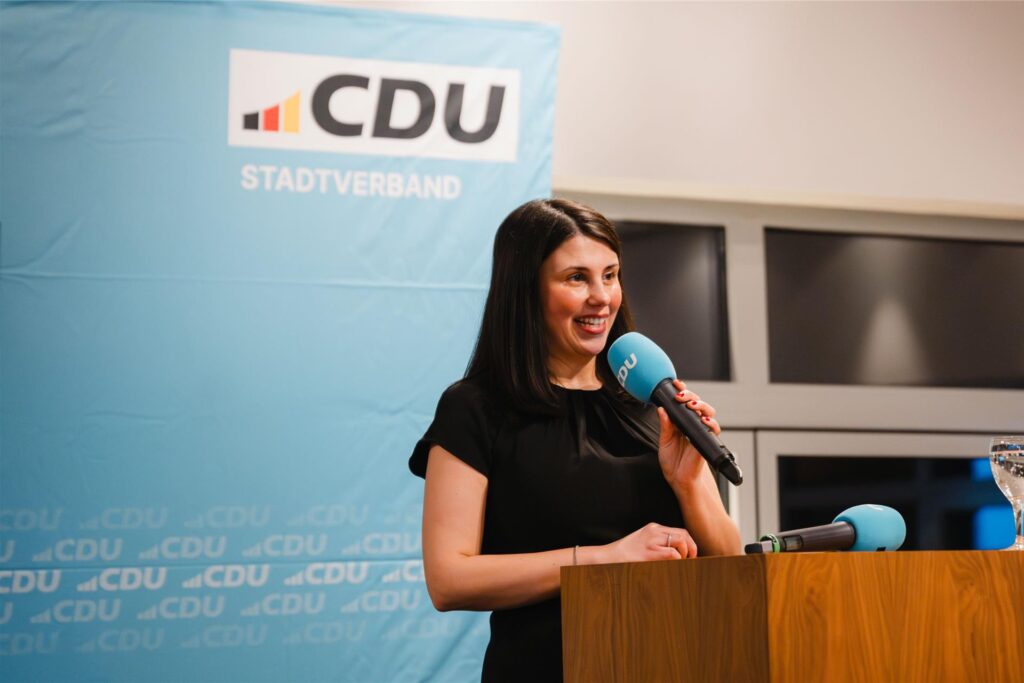 Yasemin Breilmann war die Moderatorin des CDU-Neujahrsempfangs.