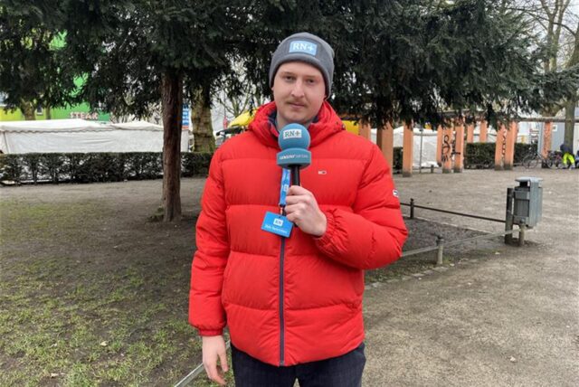 Ruhr Nachrichten-Reporter Tim Hübbertz steht am Dortmunder Nordmarkt. Hier kam es am Montagabend zu einem versuchten Tötungsdelikt.