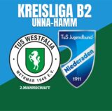 Eine Grafik von TuS Westfalia Wethmar II spielt gegen den TuS Niederaden.