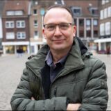 Markus Mellerke auf dem Marktplatz in Dorsten