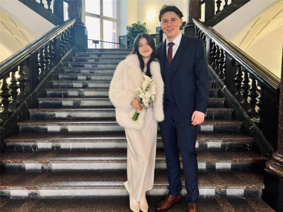 David und Luisa haben in Dortmund geheiratet.