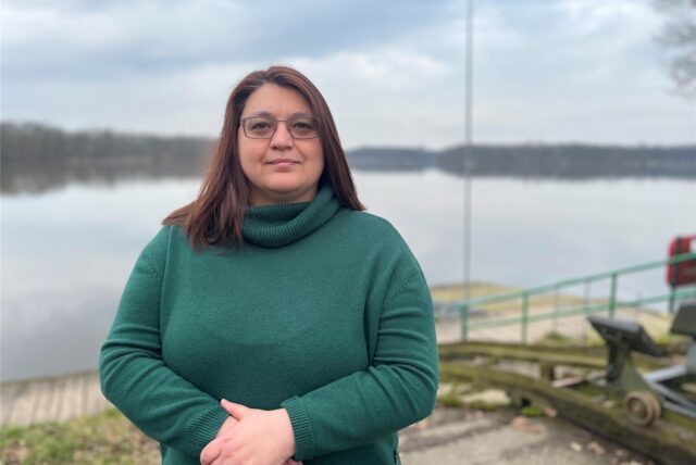 Sandra Bücken-Kramps am Silbersee in Haltern