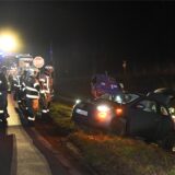 Die Autofahrerin landete im Graben.