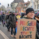 Die Demonstration vom CSD-Verein im Februar 2025 in der Recklinghäuser Innenstadt.