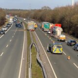 Ein schwerer Lkw-Unfall ereignete sich am Montagnachmittag auf der A 31 in Dorsten.