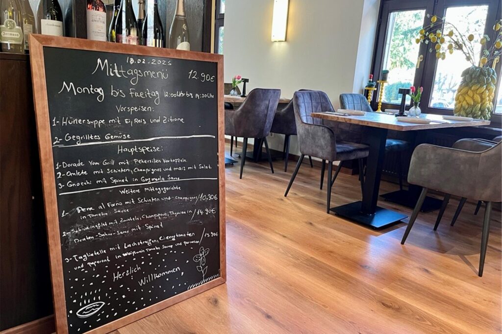 Interieur des neuen Restaurants 