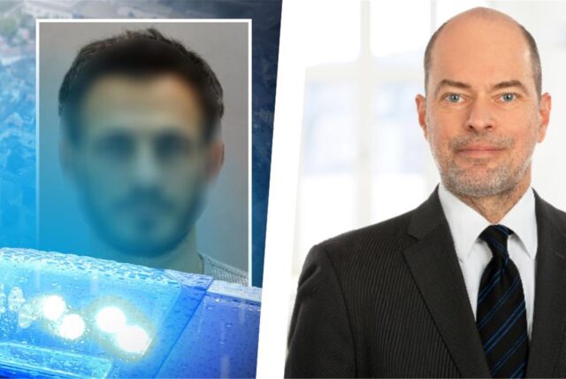 Montage Peter Rackow und Tatverdächtiger Mahmoud H.
