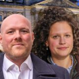 Zwischen diesen Kandidaten entscheidet sich das Rennen um Dortmunds Direktmandate bei der Bundestagswahl (v.l.): Sabine Poschmann (SPD, Wahlkreis „Dortmund II“), Jens Peick (SPD, „Dortmund I“), Sarah Beckhoff (CDU, „Dortmund I“) und Michael Depenbrock (CDU, „Dortmund II“).