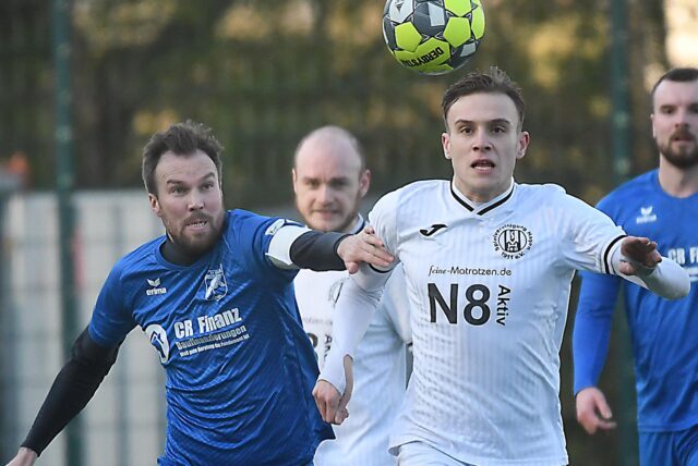 Kevin Großkreutz (l.) spielt seit Sommer 2023 für den SV Wacker Obercastrop.