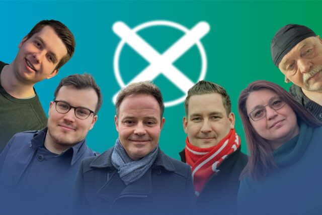 Grafik mit sechs Kandidaten aus dem Wahlkreis 121