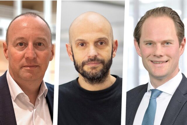 Drei abgewählte ehemalige Dortmunder Bundestagsabgeordnete: Michael Kauch (l., FDP), Marco Bülow (M., Ex-SPD) und Steffen Kanitz (r., CDU)