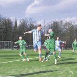 Kopfballtor von Dominik Pollmann (SuS Polsum) gegen die SG Suderwich.