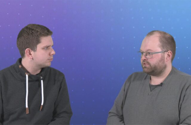 Nico Ebmeier (l.) und Matthias Henkel im Gespräch.