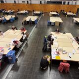Castrop-Rauxel hat gewählt. In der Europahalle wurden 17.000 Stimmenzettel gezählt.