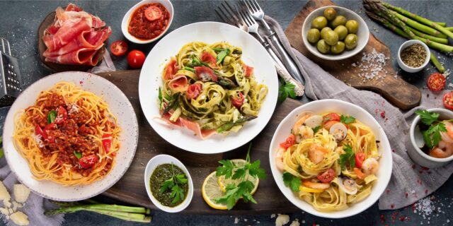 Köstlich: Frische, vielfältige Zutaten prägen die italienische Küche. Besonders beliebt ist Pasta mit frischem Gemüse, Fleisch oder Fisch.